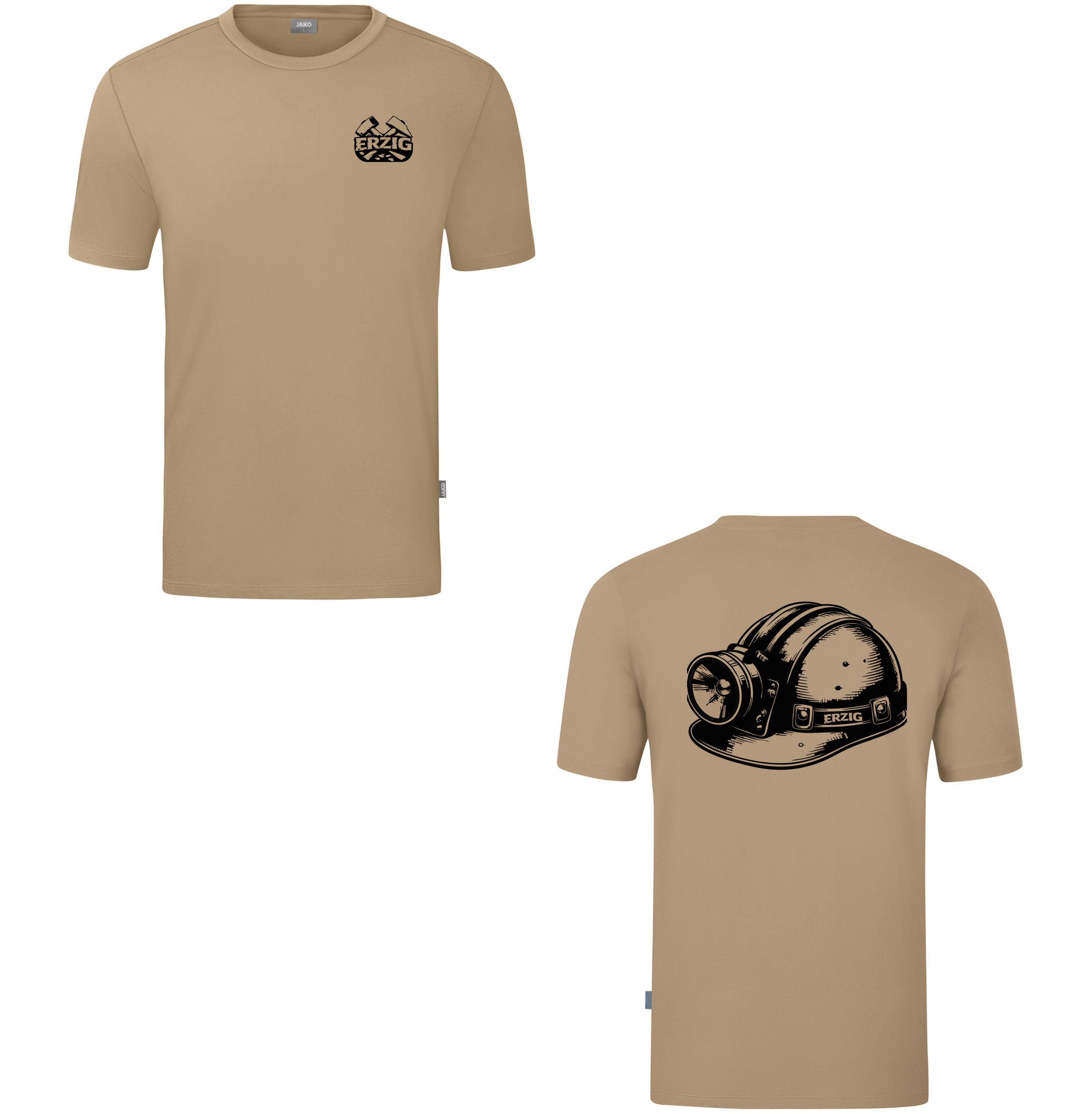 T-Shirt Braun "Helm" 