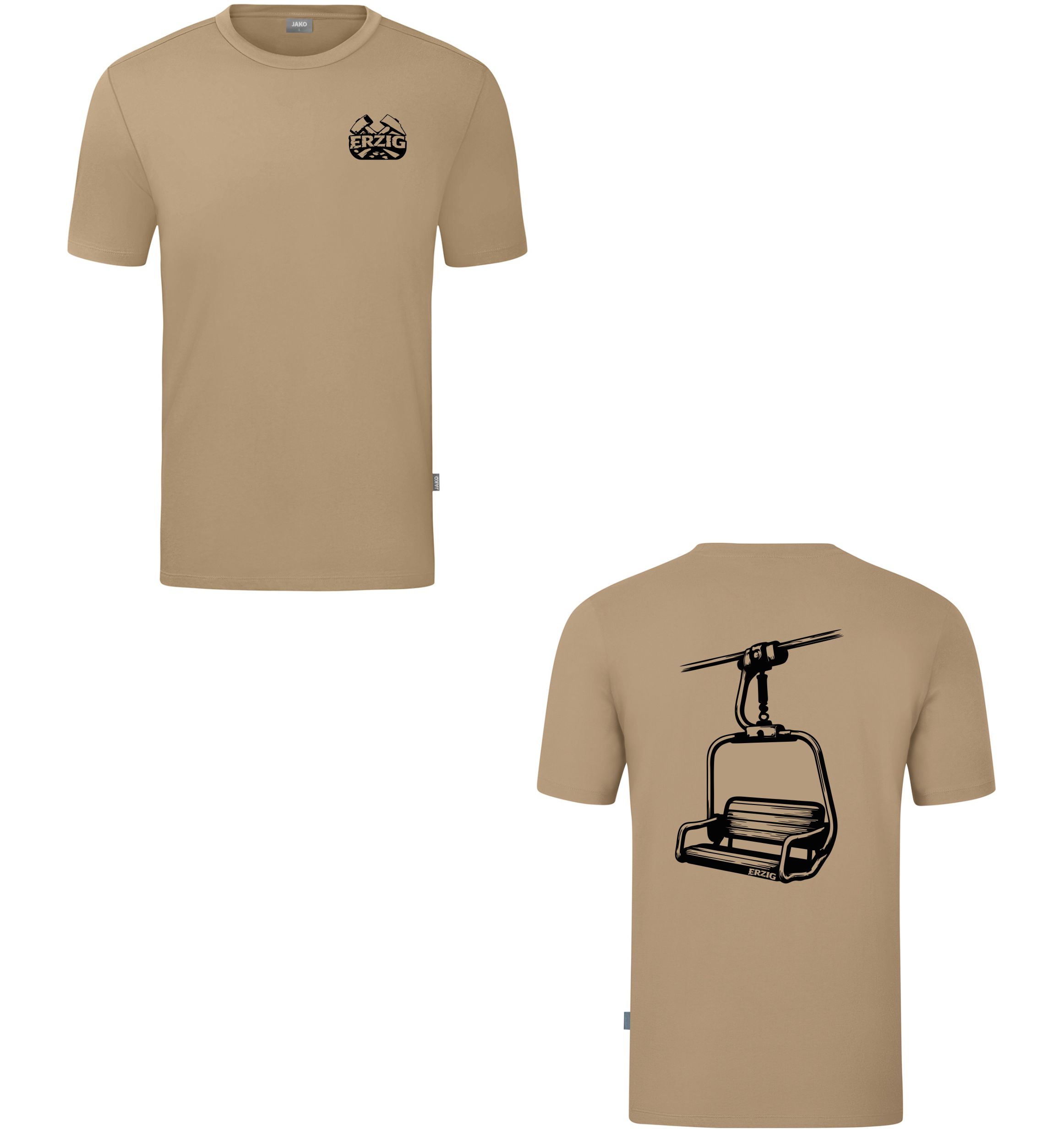 T-Shirt Braun "Sessellift"