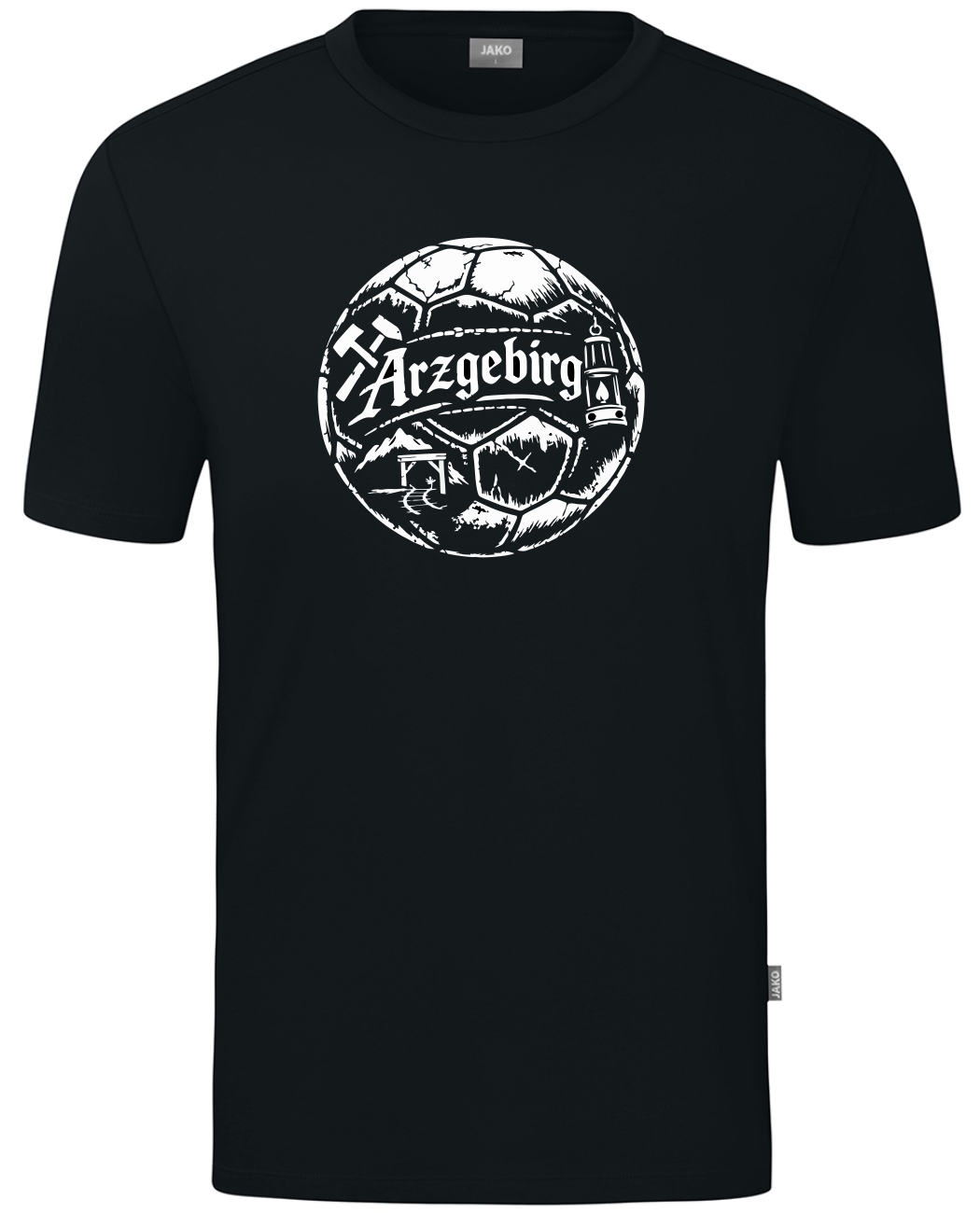 T-Shirt Schwarz "Arzgebirg Fußball"