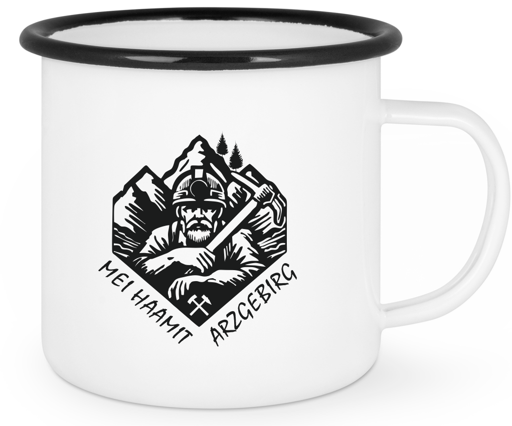 Emailletasse "Mei haamit"