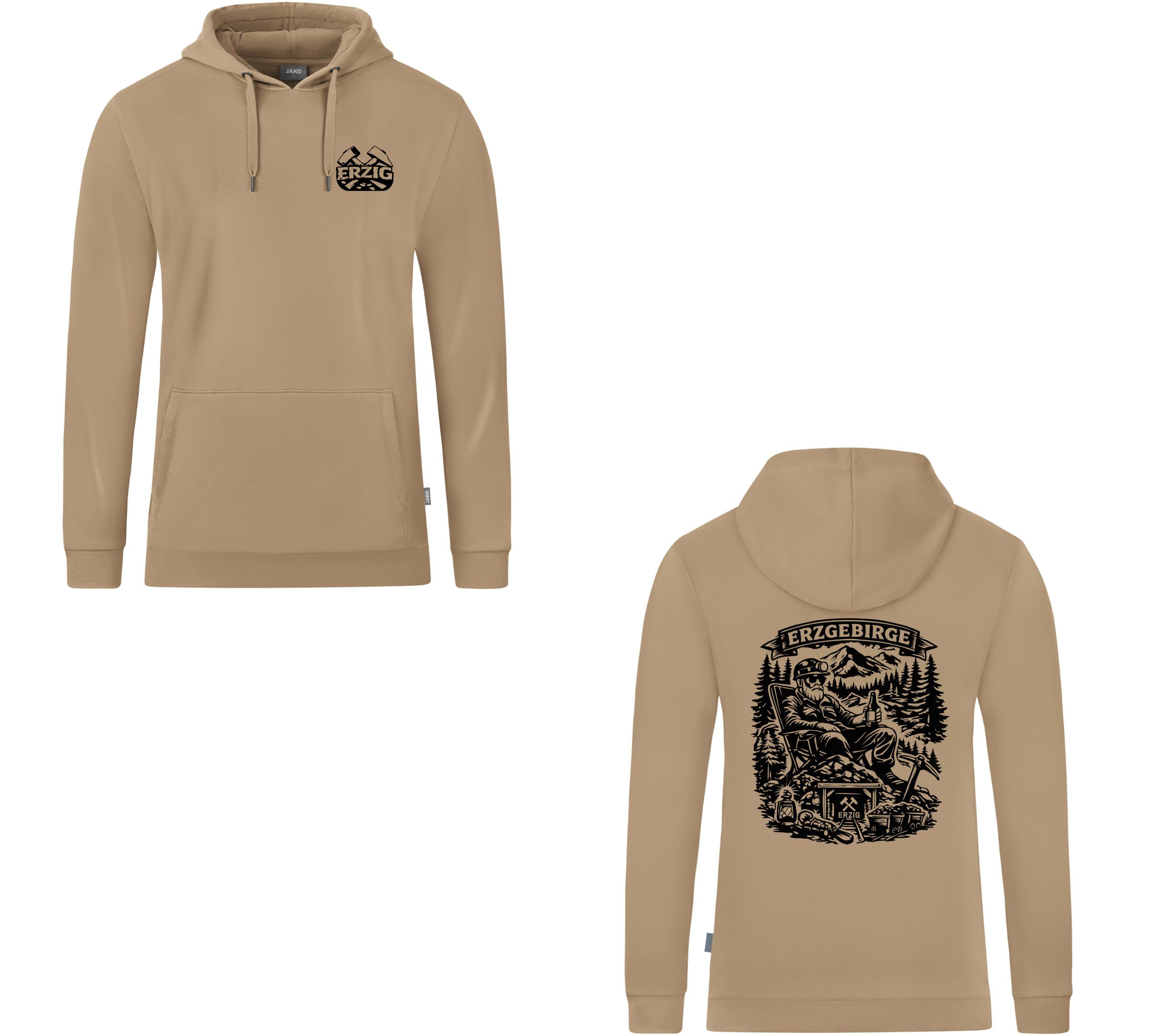 Hoodie Braun "Feieromd"