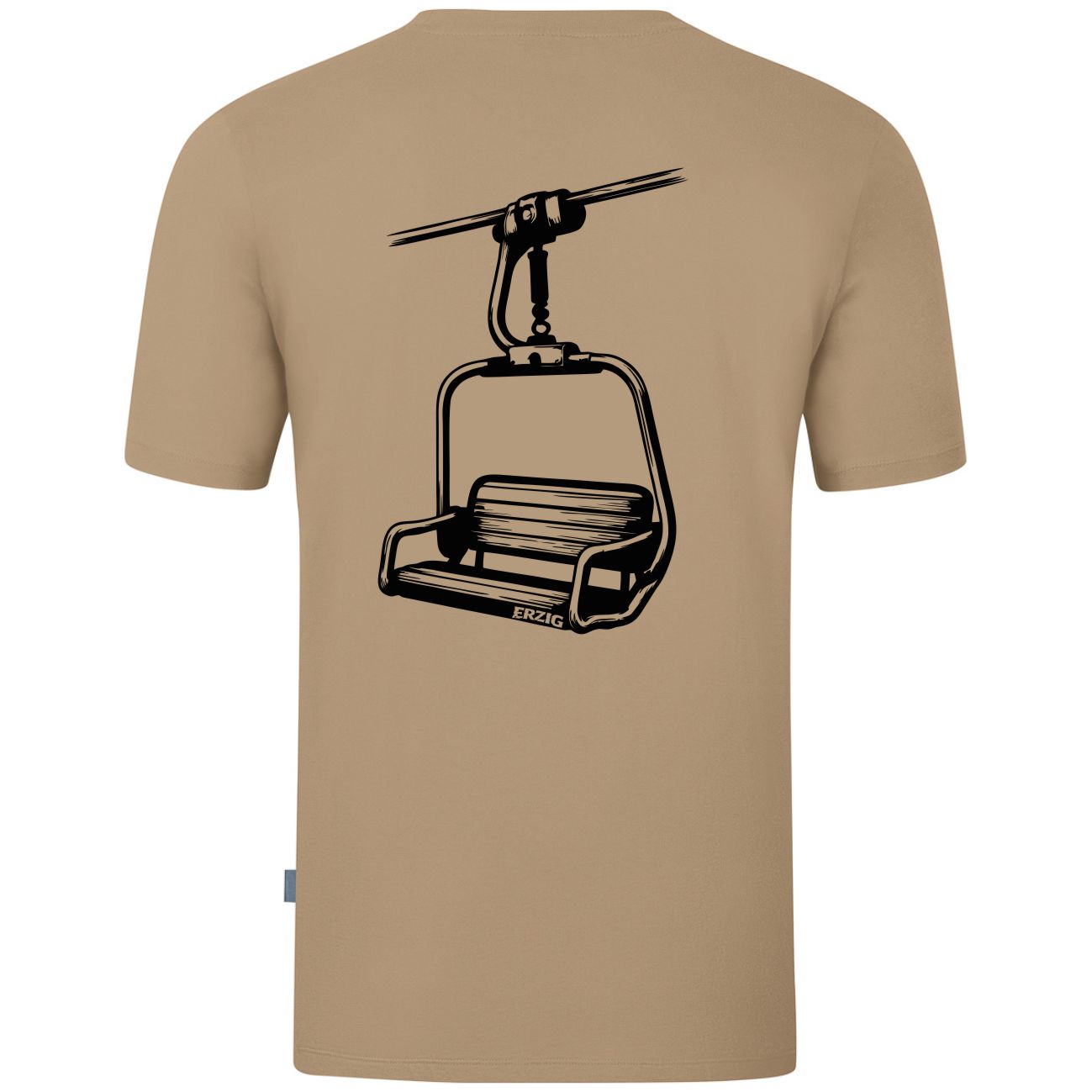 T-Shirt Braun "Sessellift"