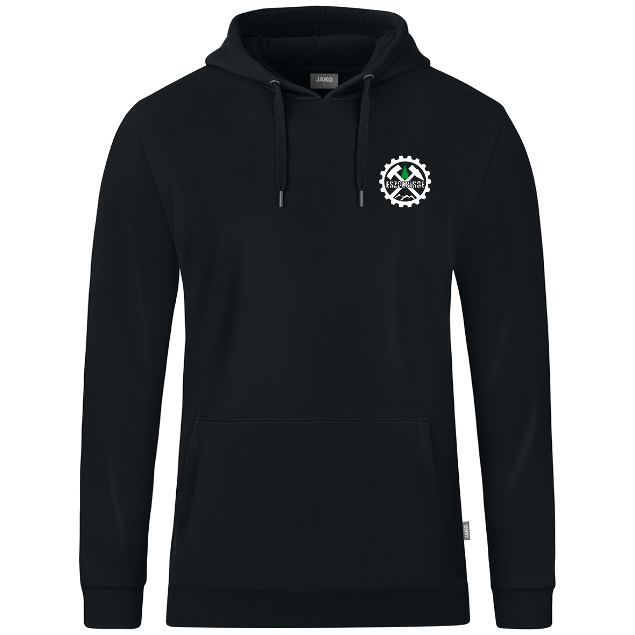 Hoodie Schwarz BESTICKT "Erzgebirge"