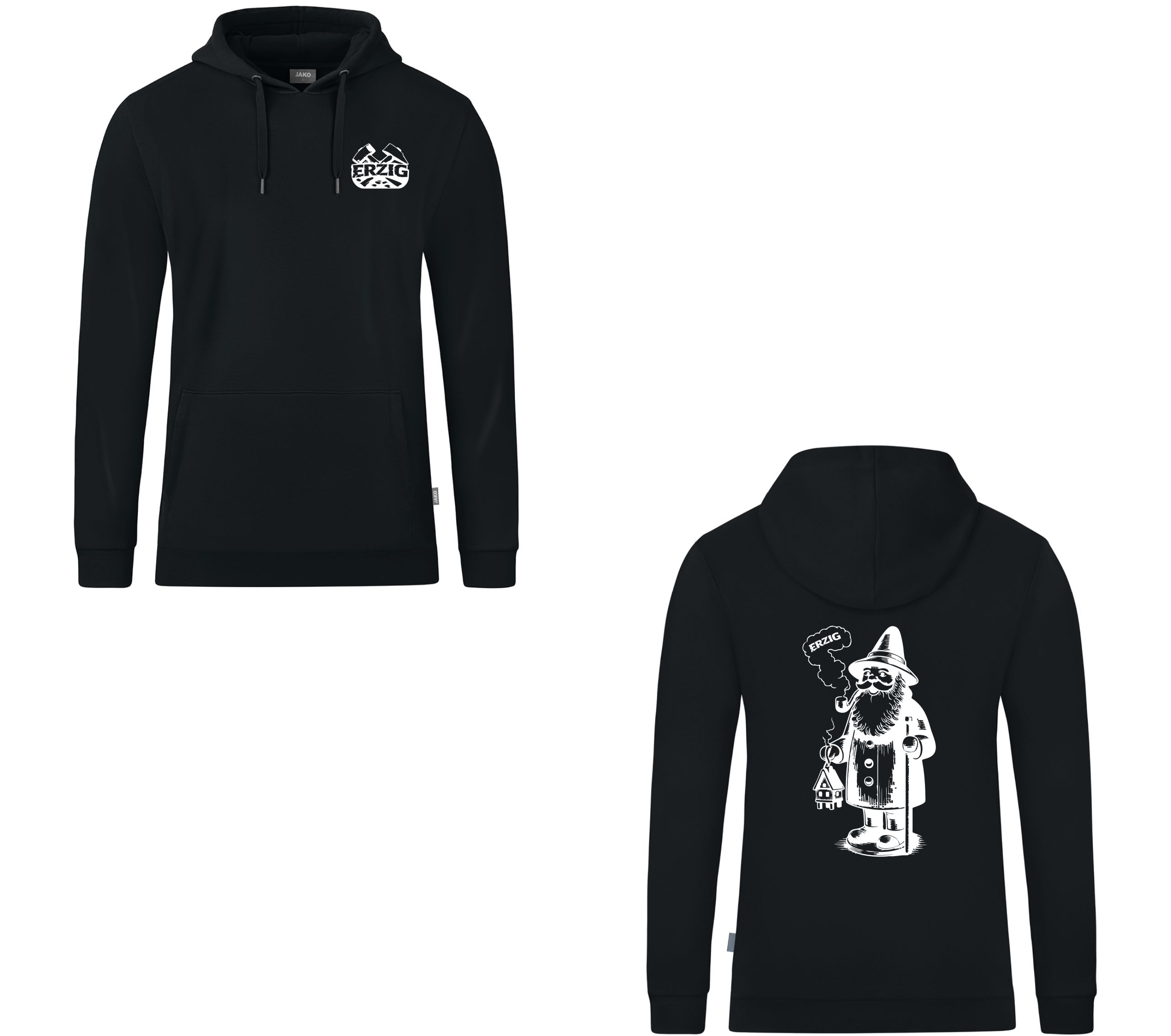 Hoodie Schwarz "Räuchermann"