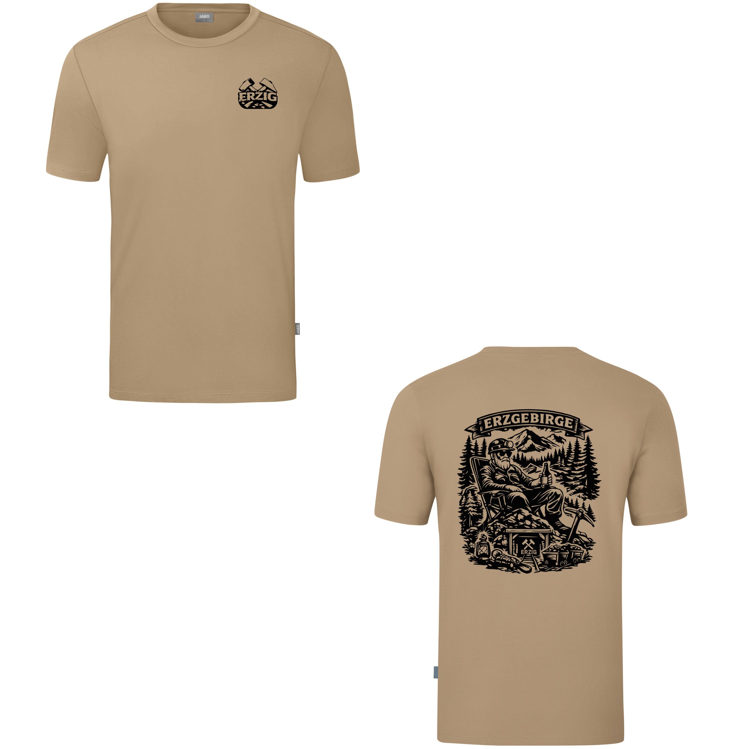 T-Shirt Braun "Feieromd"