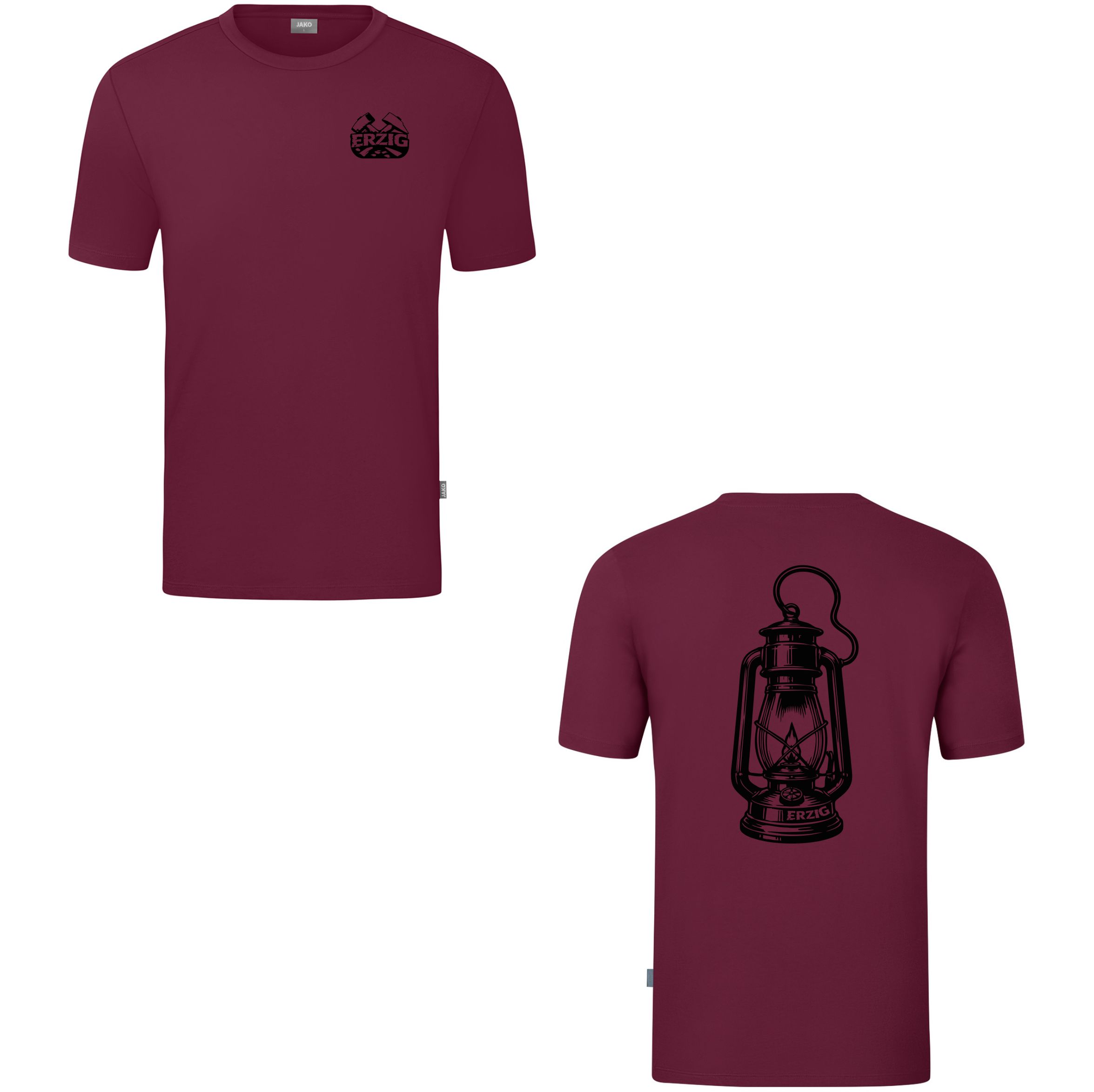 T-Shirt Maroon "Grubenlampe"